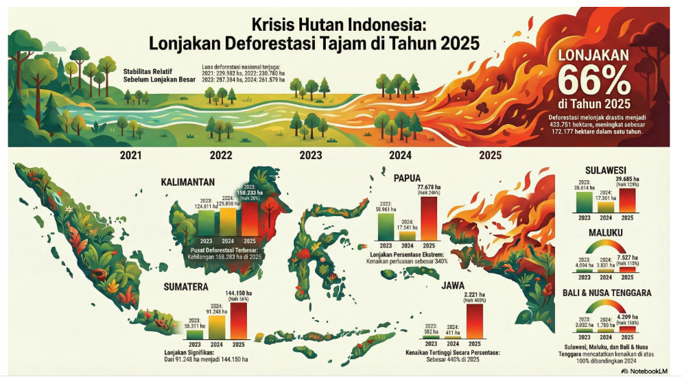 visualisasi deforestasi