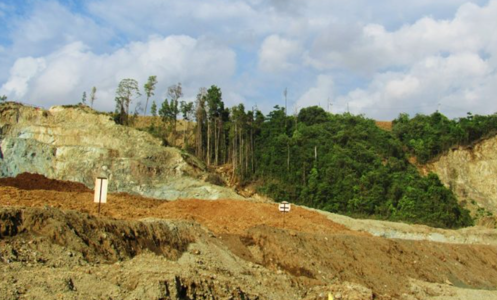 Sisa petakan tambang